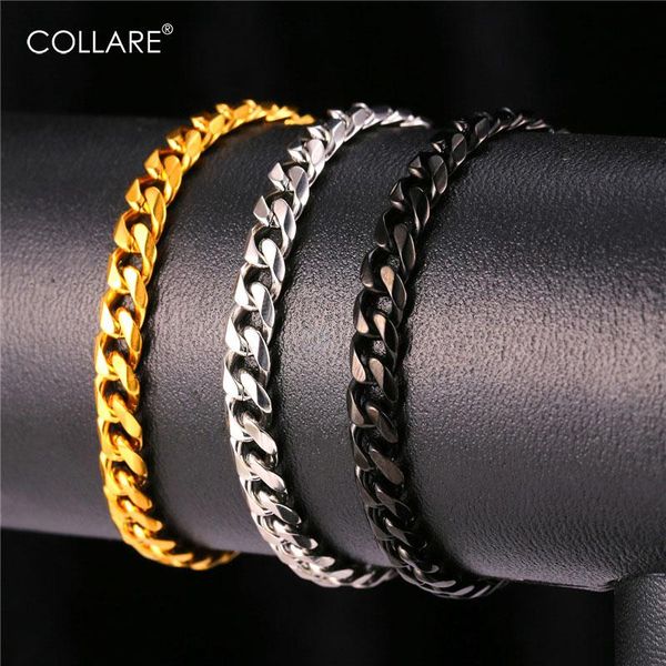 collare chain bracelet men stainless steel black gun/gold color bracelet 6mm wide link chain wholesale men h128
collare chain bracelet men stainless steel black gun/gold color bracelet 6mm wide link chain wholesale men h128