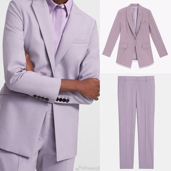 women suit set twelve colors available long sleeve solid slim classic wool blazer + ankle-length pants office lady set, White
women suit set twelve colors available long sleeve solid slim classic wool blazer + ankle-length pants office lady set, White