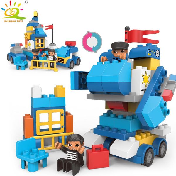huiqibao 66pcs diy big police station transform robot building blocks duploed city policeman bricks toys for children gift sqcbze pingtoy
huiqibao 66pcs diy big police station transform robot building blocks duploed city policeman bricks toys for children gift sqcbze pingtoy