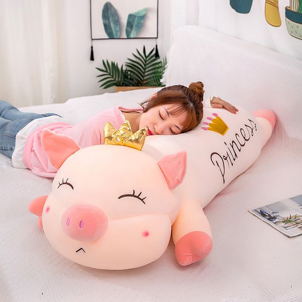 New cute crown pig plush toy lying angel pig sleeping big pillow girlfriend birthday gift for Tanabata
New cute crown pig plush toy lying angel pig sleeping big pillow girlfriend birthday gift for Tanabata