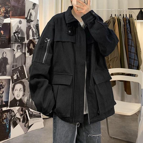 privathinker men's oversized vintage jackets streetwear men casual loose windbreaker coats 2020 autumn new men's hip hop jacket, Black;brown
privathinker men's oversized vintage jackets streetwear men casual loose windbreaker coats 2020 autumn new men's hip hop jacket, Black;brown