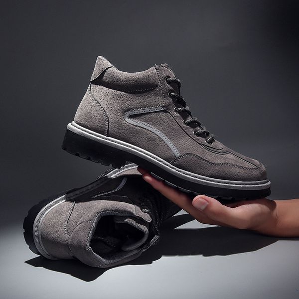 2020 new 2019 new mid-calf martin boots mens boots korean super plus size martin boots shoes plus cotton pumps of the same paragraph, Black
2020 new 2019 new mid-calf martin boots mens boots korean super plus size martin boots shoes plus cotton pumps of the same paragraph, Black