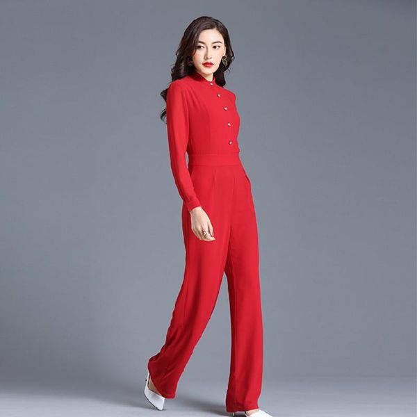 women's jumpsuits & rompers women jumpsuit 2021 autumn red high waist long sleeve street chiffon elegant wide leg party plus size 3xl 4, Black;white
women's jumpsuits & rompers women jumpsuit 2021 autumn red high waist long sleeve street chiffon elegant wide leg party plus size 3xl 4, Black;white