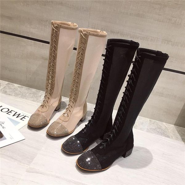 glitter summer boots black air mesh long boots women over the knee high fashion cross strap block high heels
glitter summer boots black air mesh long boots women over the knee high fashion cross strap block high heels