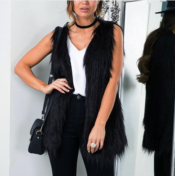european and american fashion women's imitation fur coats, women's fur coats, women's warm fur vests t0762, Black;white
european and american fashion women's imitation fur coats, women's fur coats, women's warm fur vests t0762, Black;white