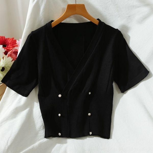 ulwgy design sense v-neck jacket jacketjacket short new women 2020 jacketsleeve summer fashion show slim thin navel short t-shirt 47051 o, White
ulwgy design sense v-neck jacket jacketjacket short new women 2020 jacketsleeve summer fashion show slim thin navel short t-shirt 47051 o, White