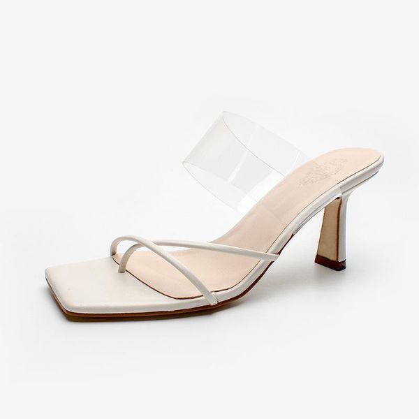2021 new summer fairy slide sandals women transparent pvc one world thong high heels women shoes, Black
2021 new summer fairy slide sandals women transparent pvc one world thong high heels women shoes, Black