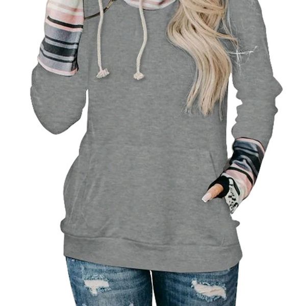 blouse 2021 women's and sleeves new autumn colorblock capuz street style pullover sweater 1 tm20, Black 
blouse 2021 women's and sleeves new autumn colorblock capuz street style pullover sweater 1 tm20, Black