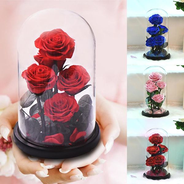 decorative flowers & wreaths arrival eternal preserved rose with glass dome 5 flower heads forever love wedding favor party gifts for women
decorative flowers & wreaths arrival eternal preserved rose with glass dome 5 flower heads forever love wedding favor party gifts for women