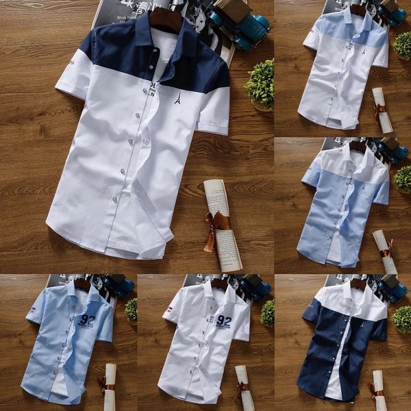 summer short sleeve men's korean version trendy handsome casual very fairy inch coat summer wear clothes shirt white shirtwhite coat sh, Blue
summer short sleeve men's korean version trendy handsome casual very fairy inch coat summer wear clothes shirt white shirtwhite coat sh, Blue