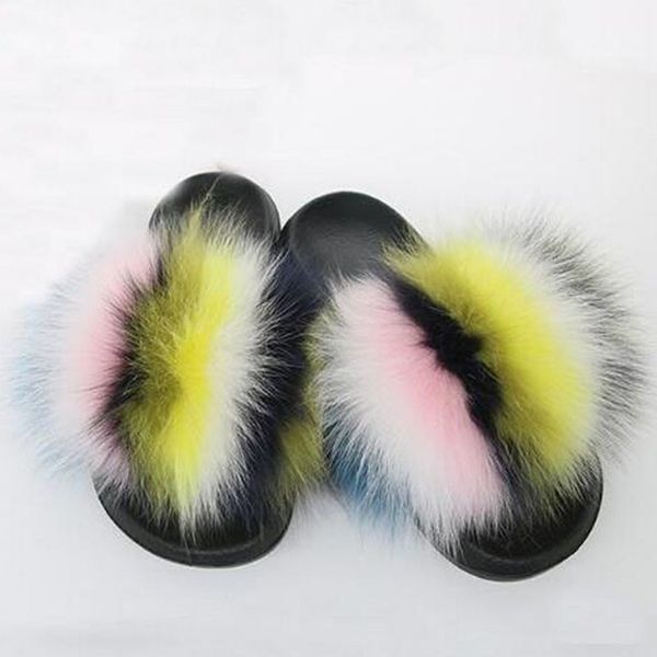 women's winter warm plush slippers flat open toe fur sandals women slides female outside fluffy fox fur flip flops home shoes 45 y20102, Black
women's winter warm plush slippers flat open toe fur sandals women slides female outside fluffy fox fur flip flops home shoes 45 y20102, Black