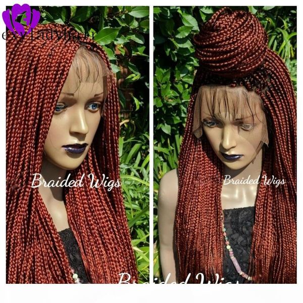 handtied auburn black brown braided lace wig long braids lace front wig synthetic hair new box braids wig for black women
handtied auburn black brown braided lace wig long braids lace front wig synthetic hair new box braids wig for black women