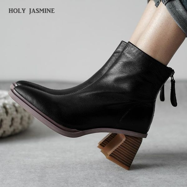 boots women woman genuine leather cow plus size europe and the united states short fashion handmade 6cm heel1, Black
boots women woman genuine leather cow plus size europe and the united states short fashion handmade 6cm heel1, Black