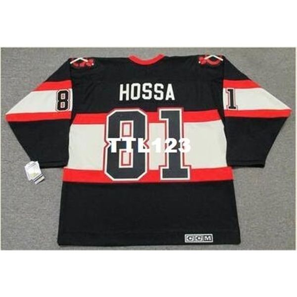 421s #81 marian hossa chicago blackhawks 1930's ccm vintage hockey jersey or custom any name or number retro jersey, Black
421s #81 marian hossa chicago blackhawks 1930's ccm vintage hockey jersey or custom any name or number retro jersey, Black