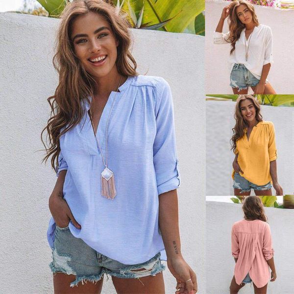 2020 new plus size spliced women blouses v-neck long sleeve aesthetic blouse korean fashion clothing autumn womens clothes, White
2020 new plus size spliced women blouses v-neck long sleeve aesthetic blouse korean fashion clothing autumn womens clothes, White