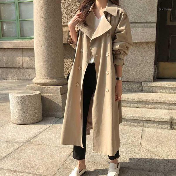 fashion long trench coat women 2020 spring autumn new loose double breasted solid windbreaker women casual overcoat tide d35881, Tan;black
fashion long trench coat women 2020 spring autumn new loose double breasted solid windbreaker women casual overcoat tide d35881, Tan;black