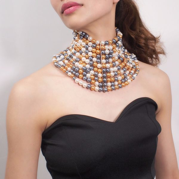 brand imitation pearl necklaces for women choker necklace beads necklace wedding dress beaded jewelry 2020, Golden;silver
brand imitation pearl necklaces for women choker necklace beads necklace wedding dress beaded jewelry 2020, Golden;silver