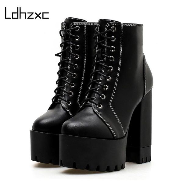 ldhzxc 2020 fashion cross tied women ankle boots high heel winter thick heels platform boots woman for party nightclub promotion, Black
ldhzxc 2020 fashion cross tied women ankle boots high heel winter thick heels platform boots woman for party nightclub promotion, Black