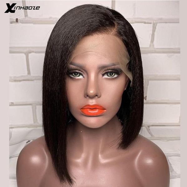 lace wigs yaki straight wig bob front preplucked 13x4 frontal 150 density short human hair, Black;brown
lace wigs yaki straight wig bob front preplucked 13x4 frontal 150 density short human hair, Black;brown