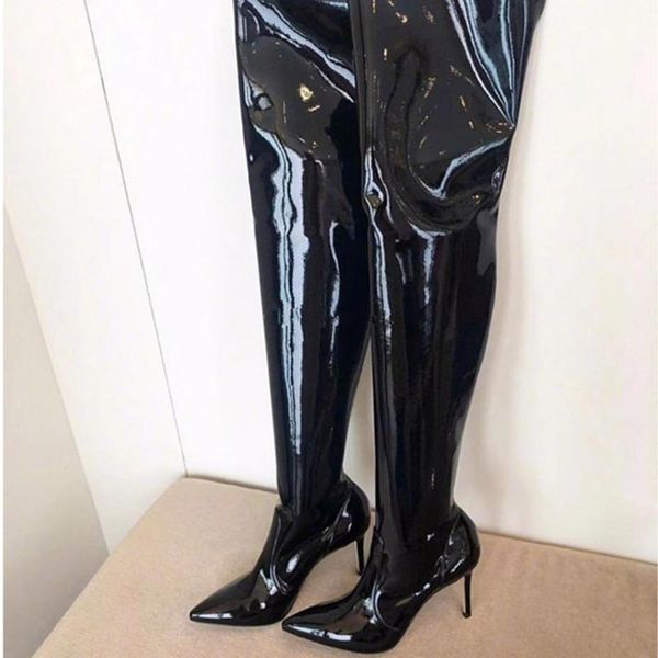 boots deat 2021 autumn and winter fashion casual patent leather elastic over knee pointed black high heel shoes women sg907
boots deat 2021 autumn and winter fashion casual patent leather elastic over knee pointed black high heel shoes women sg907