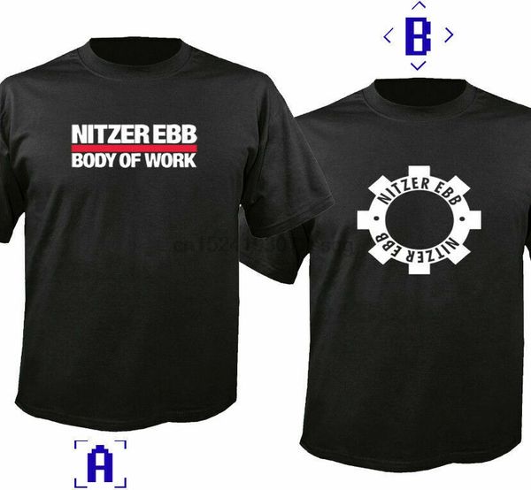 nitzer ebb mens black t-shirt sport hooded sweatshirt hoodie