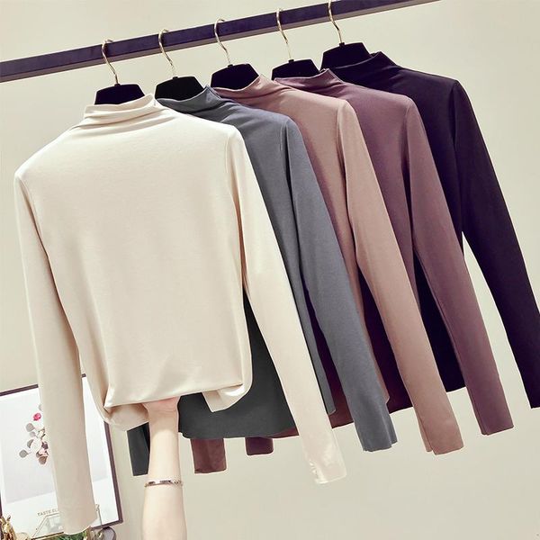 women's t-shirt gkfnmt korea chic long sleeve tee shirt women 2021 spring autumn elegant sext turtleneck slim fit tshirt clothes, White
women's t-shirt gkfnmt korea chic long sleeve tee shirt women 2021 spring autumn elegant sext turtleneck slim fit tshirt clothes, White
