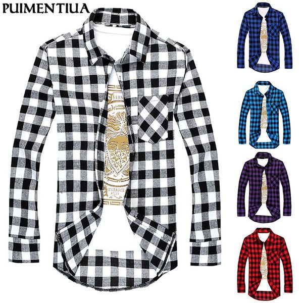 men's casual shirts plaid men 2021 summer fashion chemise homme mens spring long sleeve shirt loose blouse camisa, White;black
men's casual shirts plaid men 2021 summer fashion chemise homme mens spring long sleeve shirt loose blouse camisa, White;black