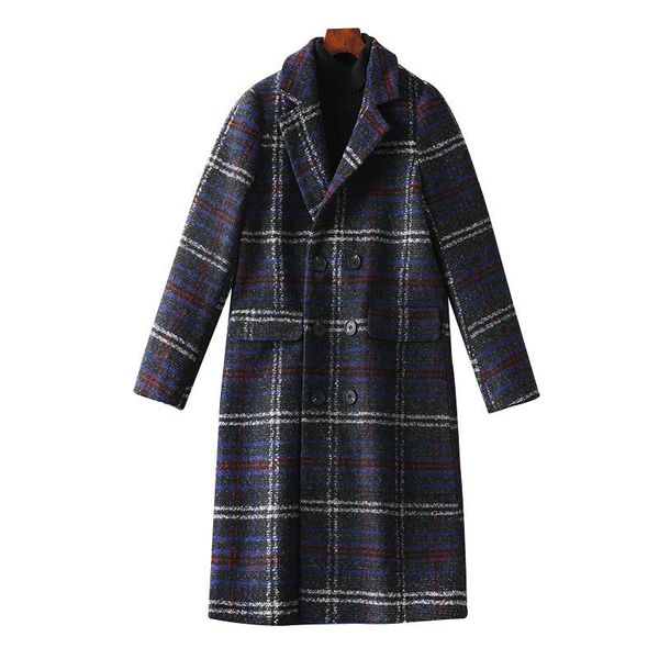 2021 new winter women plaid wool blend warm long coat female woolen coats casual overcoat cashmere outerwear plus size 5xl, Black
2021 new winter women plaid wool blend warm long coat female woolen coats casual overcoat cashmere outerwear plus size 5xl, Black