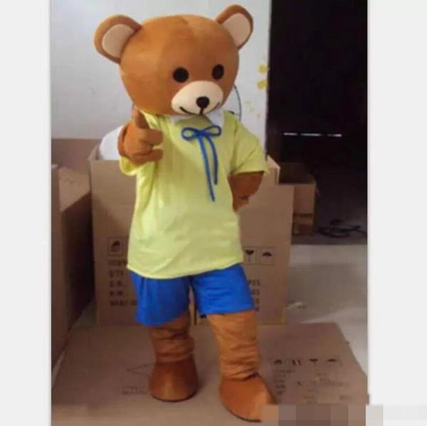 performance yellow tshirt bear mascot costumes halloween fancy party dress cartoon character carnival xmas easter advertising birthday party, Red;yellow
performance yellow tshirt bear mascot costumes halloween fancy party dress cartoon character carnival xmas easter advertising birthday party, Red;yellow