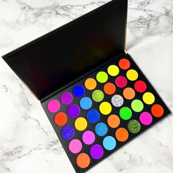 35 colors colorful mixed neon eyeshadow palette matte sequin glitter eye shadow palette waterproof eyeshadow neon pigments
35 colors colorful mixed neon eyeshadow palette matte sequin glitter eye shadow palette waterproof eyeshadow neon pigments