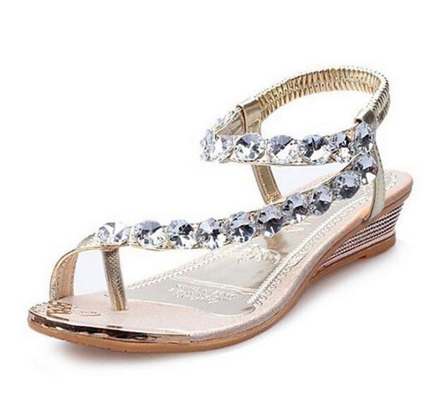 er sandals bling beading plaftorm wedges shoes woman golden slid slip-on roman flip flops size 35-39, Black
er sandals bling beading plaftorm wedges shoes woman golden slid slip-on roman flip flops size 35-39, Black
