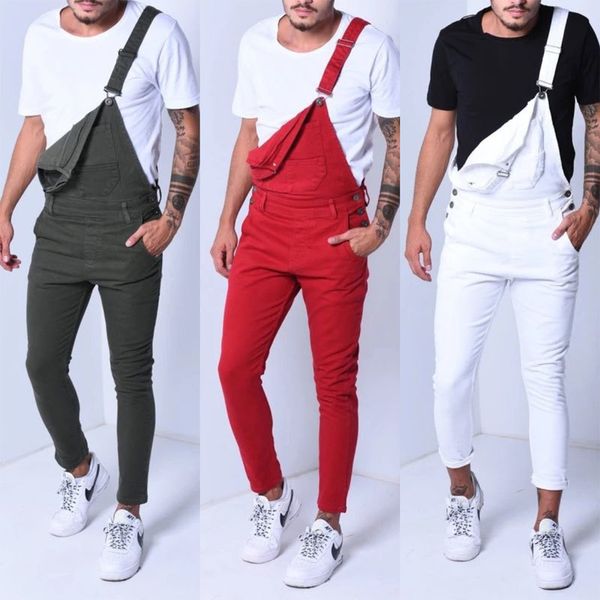 red green color: white 2020 new korean bib denim skinny male pants size s-xxxl g3jj, Blue
red green color: white 2020 new korean bib denim skinny male pants size s-xxxl g3jj, Blue