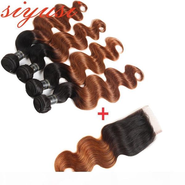 ombre malaysian hair bundles with closure 1b 27# ,1b 30# malaysian body wave human hair 3 4 bundles with 4x4 lace closure, Black;brown
ombre malaysian hair bundles with closure 1b 27# ,1b 30# malaysian body wave human hair 3 4 bundles with 4x4 lace closure, Black;brown