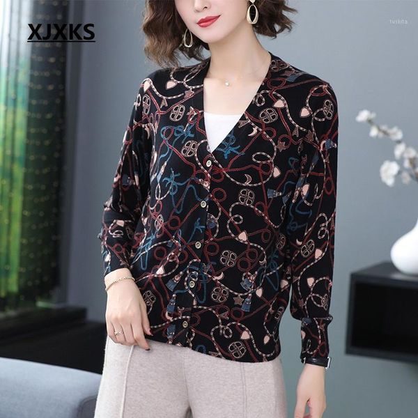 xjxks print cardigan new 2020 women spring knittted coats fashion loose casual long sleeve sweater reactive printing cardigans1, White
xjxks print cardigan new 2020 women spring knittted coats fashion loose casual long sleeve sweater reactive printing cardigans1, White