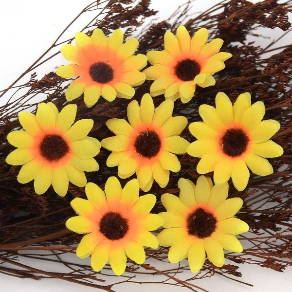 30pcs 4cm mini silk sunflower artificial flower head for wedding box decoration headmade scrapbooking accessories fake jllrdh
30pcs 4cm mini silk sunflower artificial flower head for wedding box decoration headmade scrapbooking accessories fake jllrdh