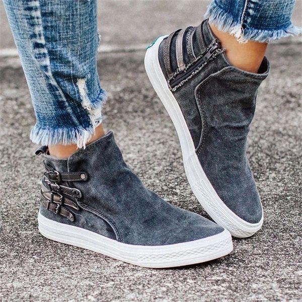 2020 spring autumn women casual shoes comfortable canvas shoes women zipper buckle flat heel sneakers fashion female #fg1k, Black
2020 spring autumn women casual shoes comfortable canvas shoes women zipper buckle flat heel sneakers fashion female #fg1k, Black