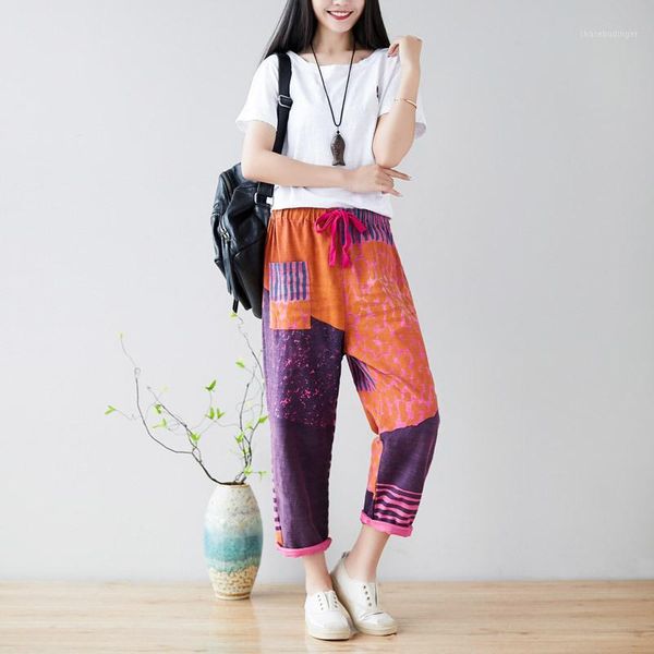 harajuku crash color women pants linen and cotton trousers loose plus size harem pants elastic draw string vintage casual waist1, Blue
harajuku crash color women pants linen and cotton trousers loose plus size harem pants elastic draw string vintage casual waist1, Blue