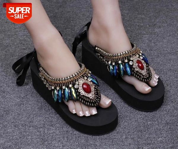 women shoes flowers slippers wedge slip on slides beach slipper flip flops sandels handmade flower platform shoes 3cm heel #hn0g, Black
women shoes flowers slippers wedge slip on slides beach slipper flip flops sandels handmade flower platform shoes 3cm heel #hn0g, Black
