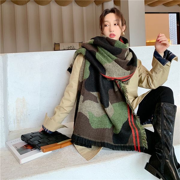 army green camouflage scarf for women poncho faux cashmere winter tippet female hijab scarf warm shawls 201224, Blue;gray
army green camouflage scarf for women poncho faux cashmere winter tippet female hijab scarf warm shawls 201224, Blue;gray