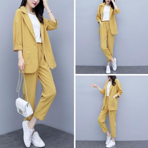 streetwear winter suits women fashion work korean elegant yellow suit tuxedo women jacket office wear conjuntos clothing eg50xf, White
streetwear winter suits women fashion work korean elegant yellow suit tuxedo women jacket office wear conjuntos clothing eg50xf, White
