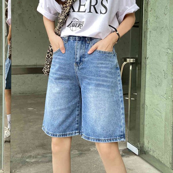 women's shorts spring summer women wide leg retro blue denim streetwear female loose straight vintage jeans lw0q, White;black
women's shorts spring summer women wide leg retro blue denim streetwear female loose straight vintage jeans lw0q, White;black