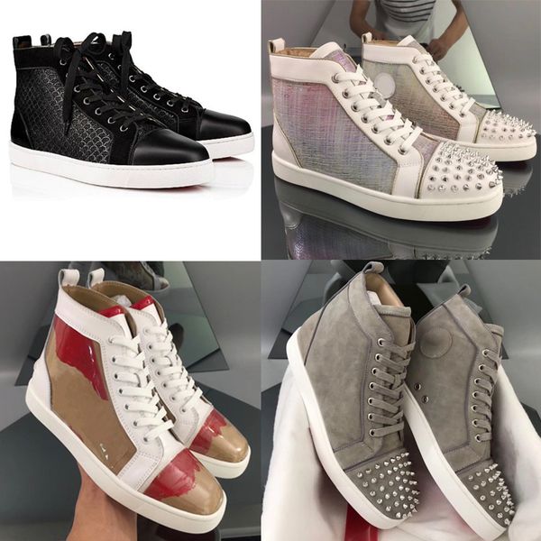 designer sneaker red bottom shoes for men women spikes high flat genuine leather sneaker studs safeguard the toe party wedding shoes, Black
designer sneaker red bottom shoes for men women spikes high flat genuine leather sneaker studs safeguard the toe party wedding shoes, Black