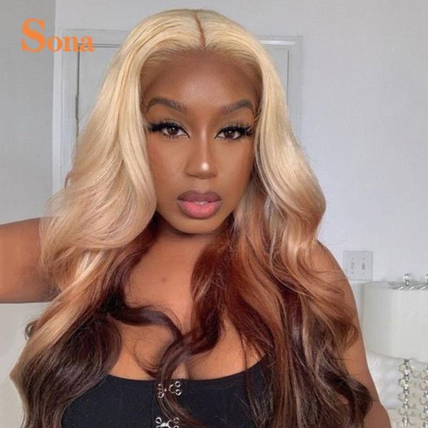 lace wigs ombre blonde human hair wig 13x4 front brazilian remy transparent colorful frontal body wave, Black;brown
lace wigs ombre blonde human hair wig 13x4 front brazilian remy transparent colorful frontal body wave, Black;brown