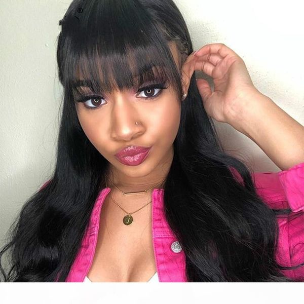 brazilian full lace human hair wigs glueless with bangs body wave virgin lace front wig with bang pre plucked with baby hair, Black;brown
brazilian full lace human hair wigs glueless with bangs body wave virgin lace front wig with bang pre plucked with baby hair, Black;brown