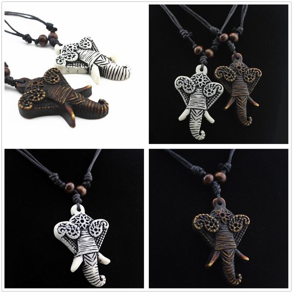 new lovely tribal resin elephant nose choker pendant necklace charm jewelry black cord decor ing, Silver
new lovely tribal resin elephant nose choker pendant necklace charm jewelry black cord decor ing, Silver