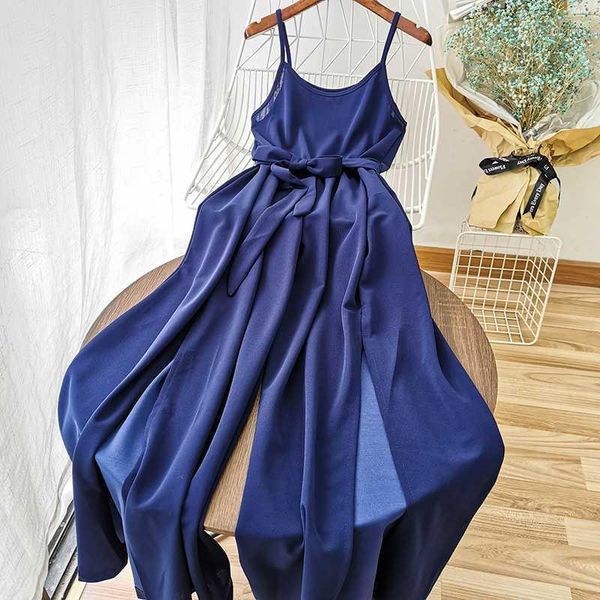 2020 loose casual women long jumpsuit high waist with sashes wide leg split sleeveless basic female bodysuits 5 colors1, Black;white
2020 loose casual women long jumpsuit high waist with sashes wide leg split sleeveless basic female bodysuits 5 colors1, Black;white