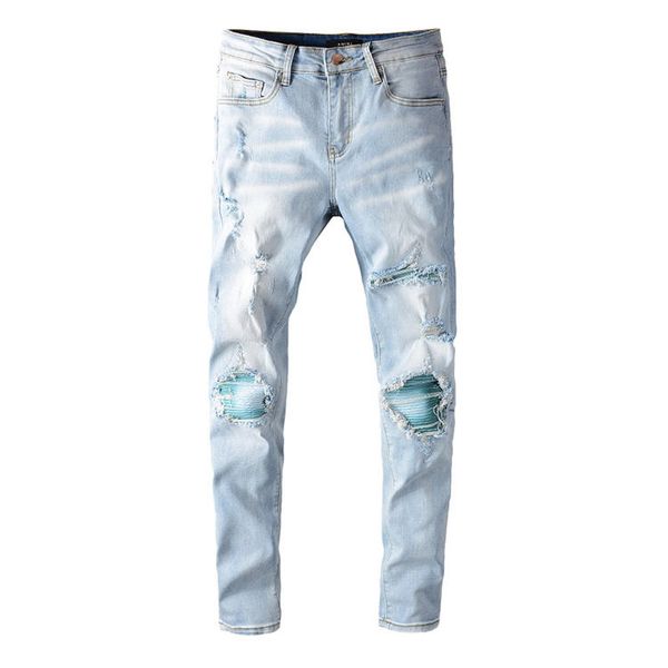 2021 mens designer jeans distressed ripped biker slim fit motorcycle denim for men s fashion jean mans pants pour hommes #645, Blue
2021 mens designer jeans distressed ripped biker slim fit motorcycle denim for men s fashion jean mans pants pour hommes #645, Blue