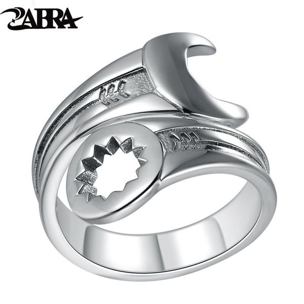 cluster rings zabra genuine pure 925 sterling silver cool wrench ring men adjustable retro love vintage punk women biker jewelry, Golden;silver
cluster rings zabra genuine pure 925 sterling silver cool wrench ring men adjustable retro love vintage punk women biker jewelry, Golden;silver