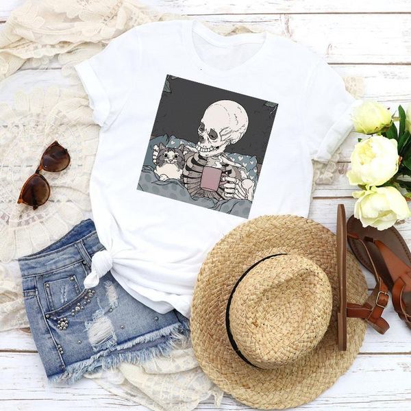 women graphic cat coffee halloween summer autumn cartoon 90s print female t shirt shirt tees clothing womens t-shirt, White
women graphic cat coffee halloween summer autumn cartoon 90s print female t shirt shirt tees clothing womens t-shirt, White