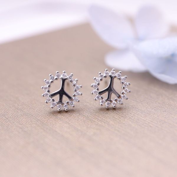 hengsheng s925 silver cross-border one product dropshipping peace hippie fashion korean style simple zircon stud earrings for women
hengsheng s925 silver cross-border one product dropshipping peace hippie fashion korean style simple zircon stud earrings for women